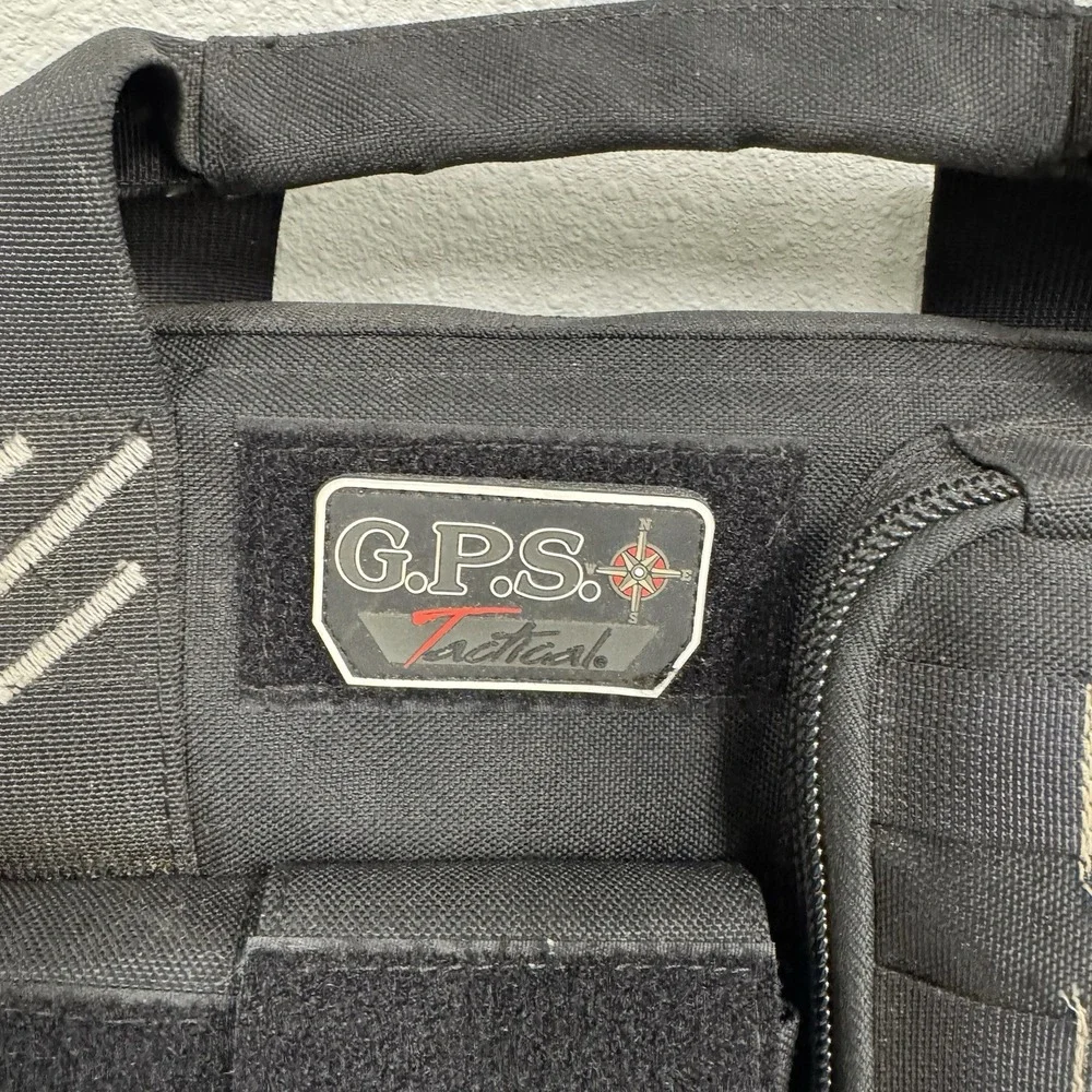 GPS Tactical Case with External Handgun Case Black 35 in.